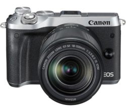CANON EOS M6 Mirrorless Camera with 18-150 mm f/3.5-6.3 Wide-angle Zoom Lens - Silver